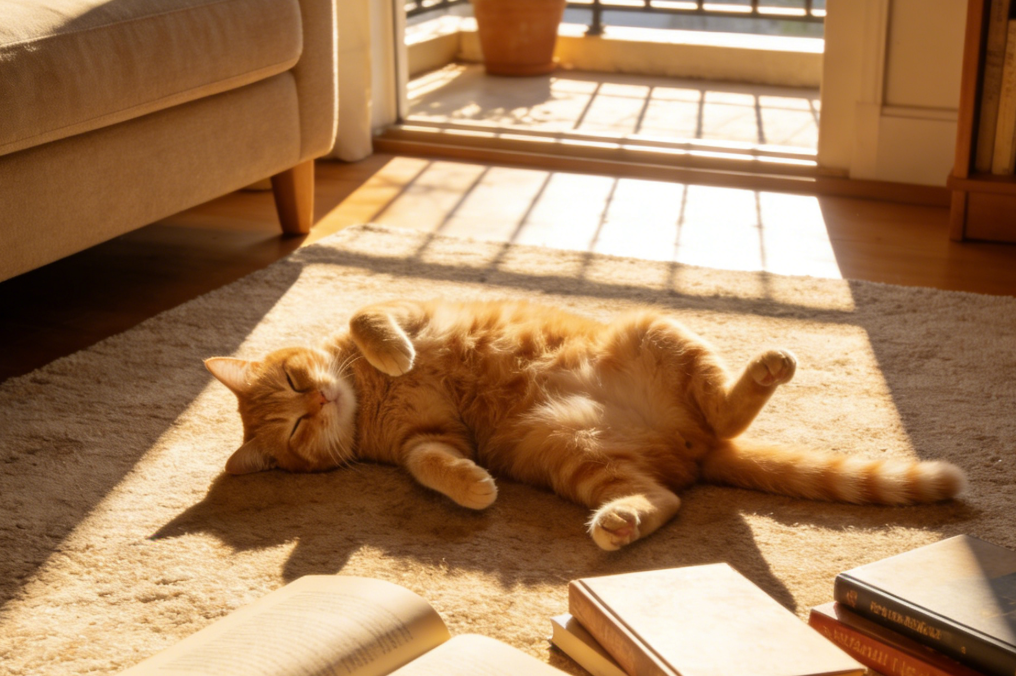 浪费时间又怎样:猫咪在光影间的“废人”生活指南