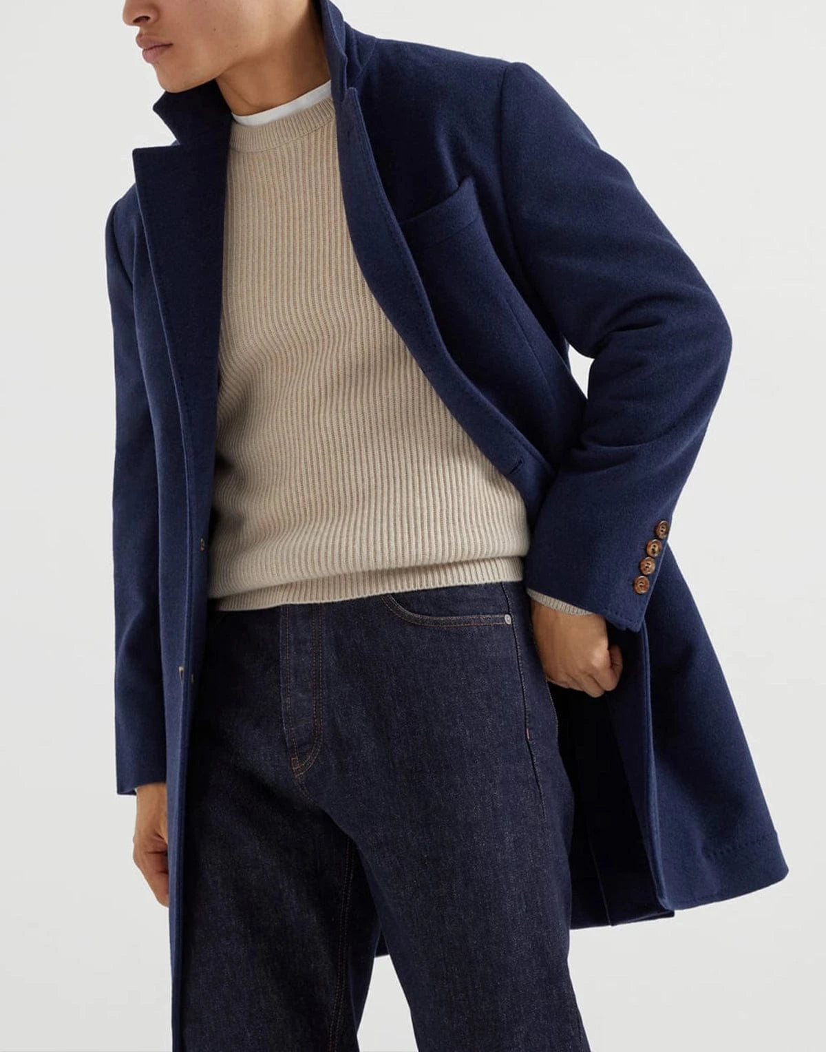 Brunello Cucinelli 防水羊绒大衣| Sendegaro MY